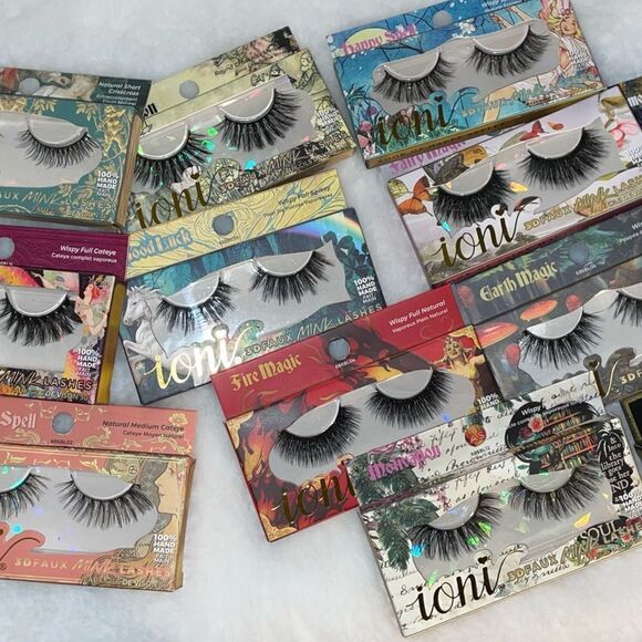Assorted Lot Of New Ioni 3D Faux Mink Lashes Wispy Dramatic Lot Of 10 - Picture 9 of 9